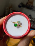 Eggs shaped silver ring in gold plated