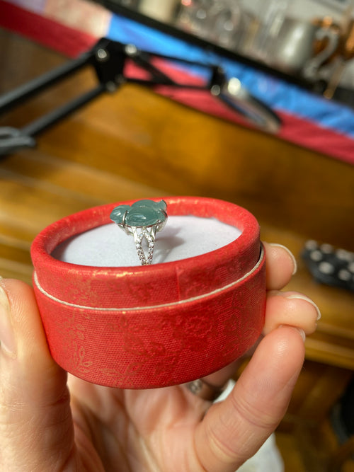 Butterfly silver ring