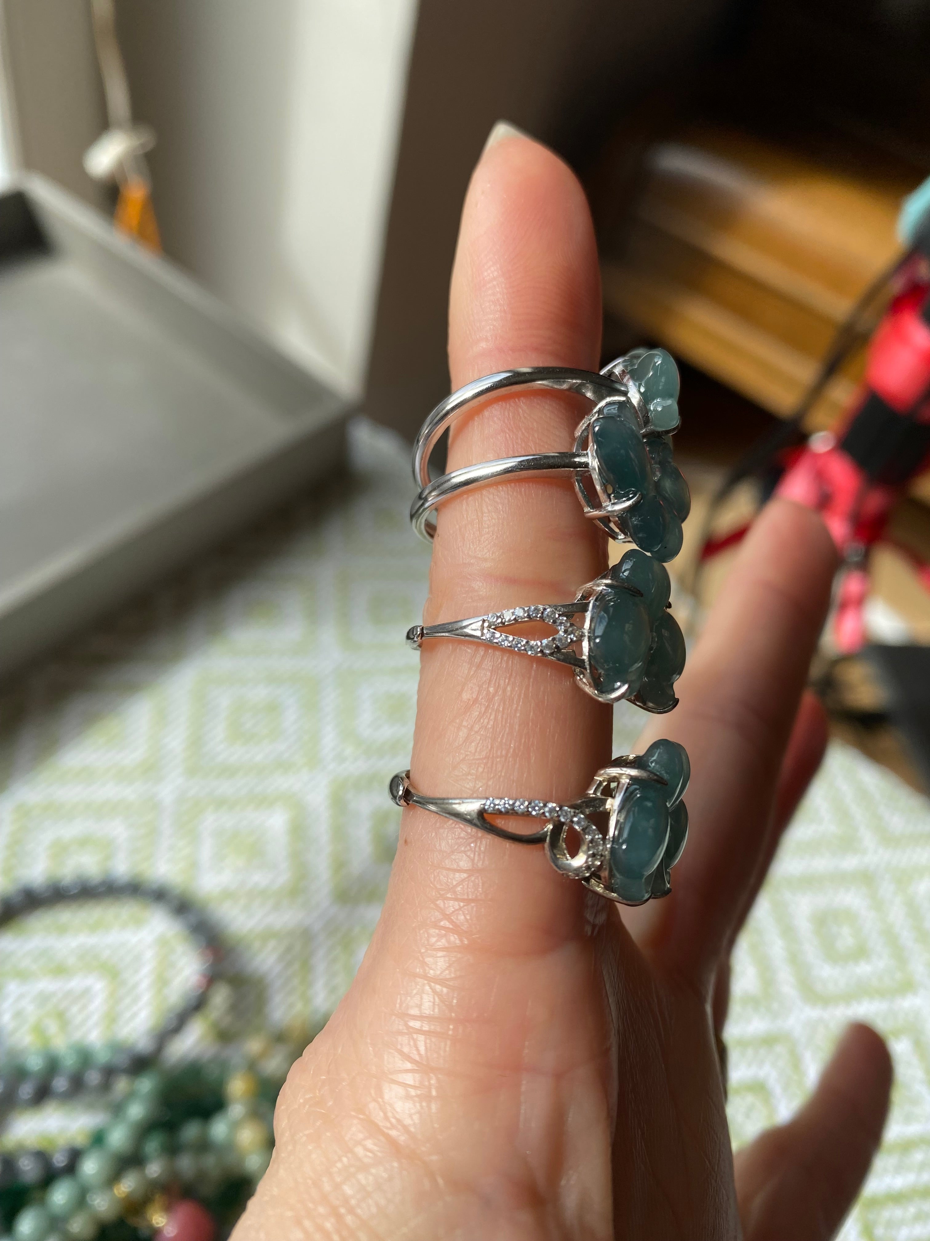 Butterfly silver ring