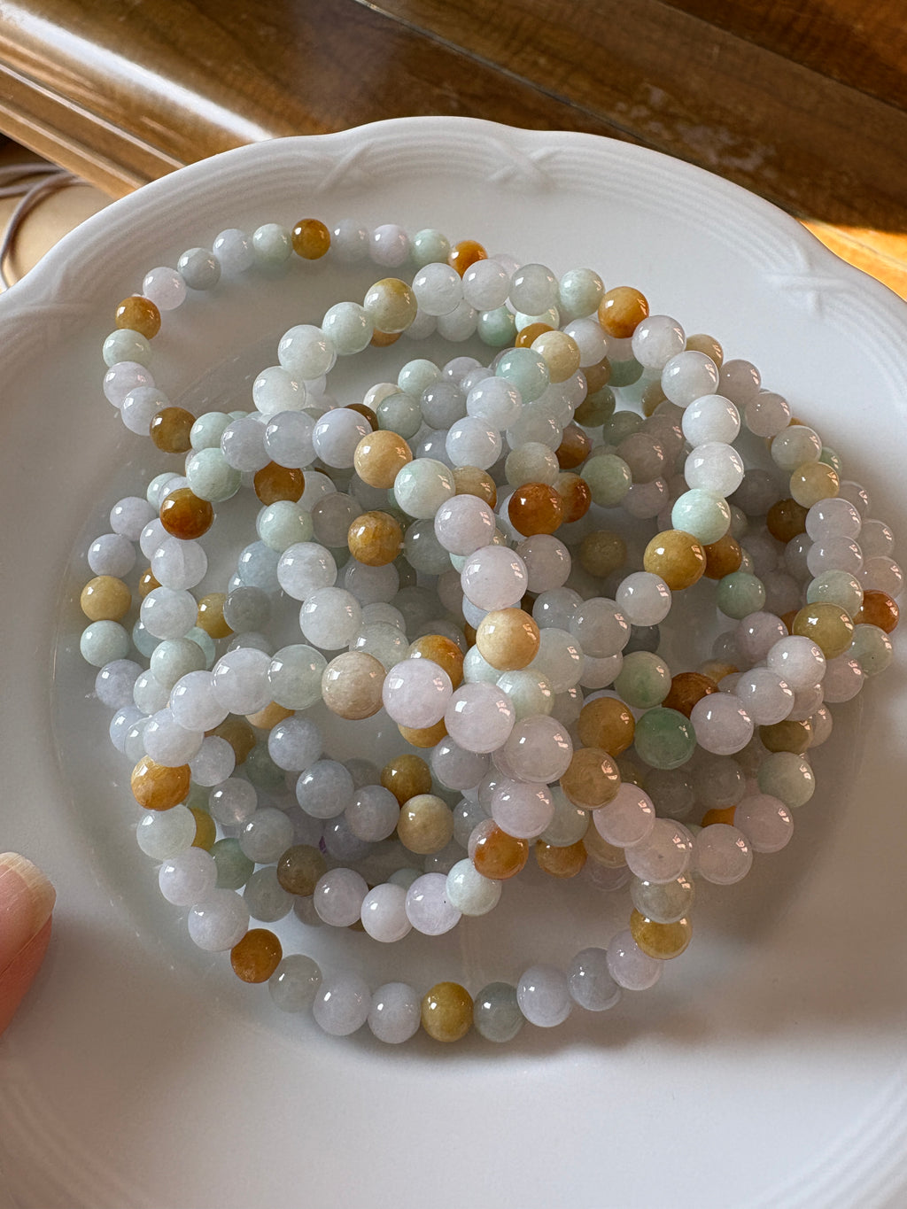 Many Treasures color FeiCui Jade bracelet