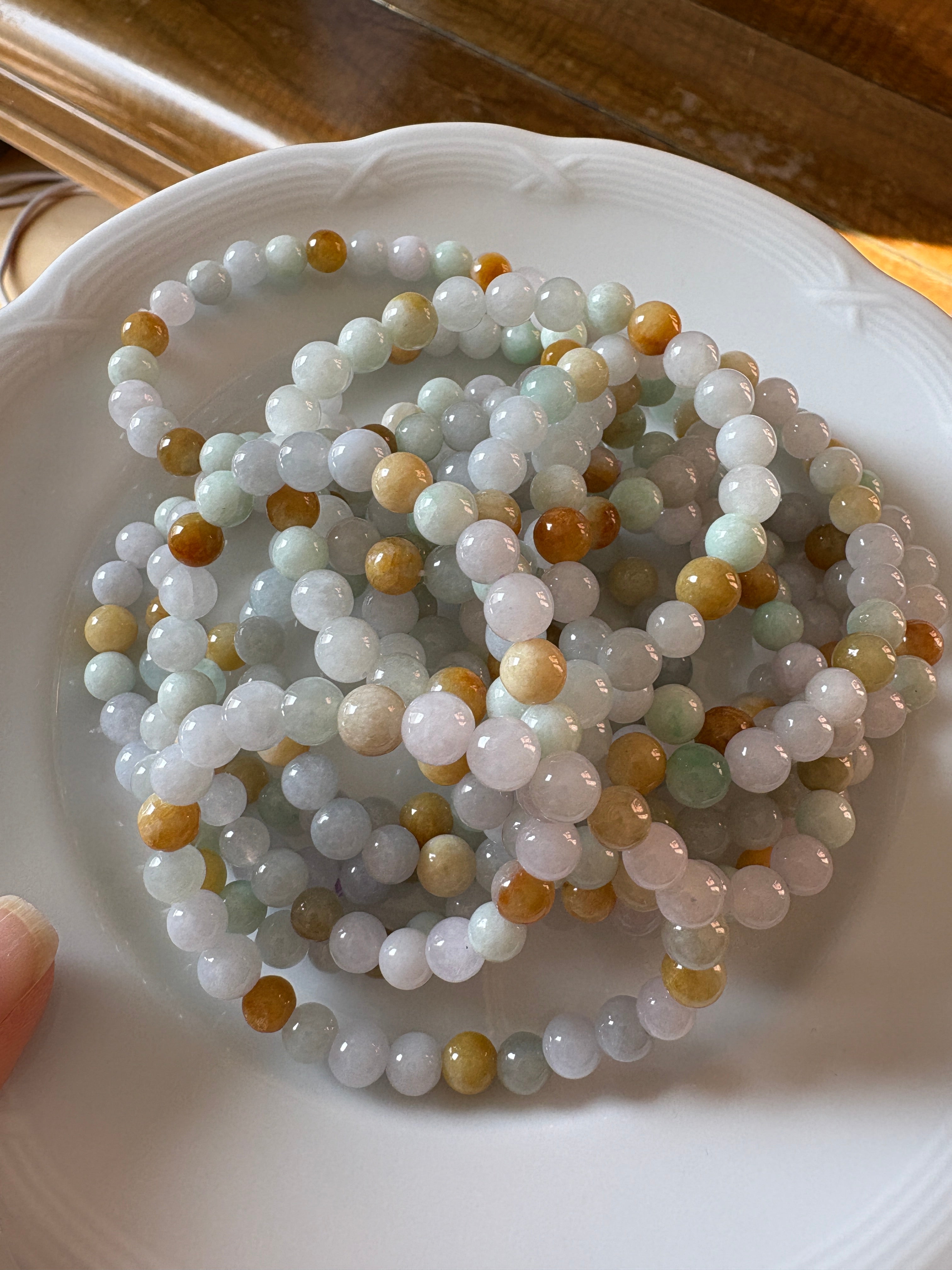 Many Treasures color FeiCui Jade bracelet