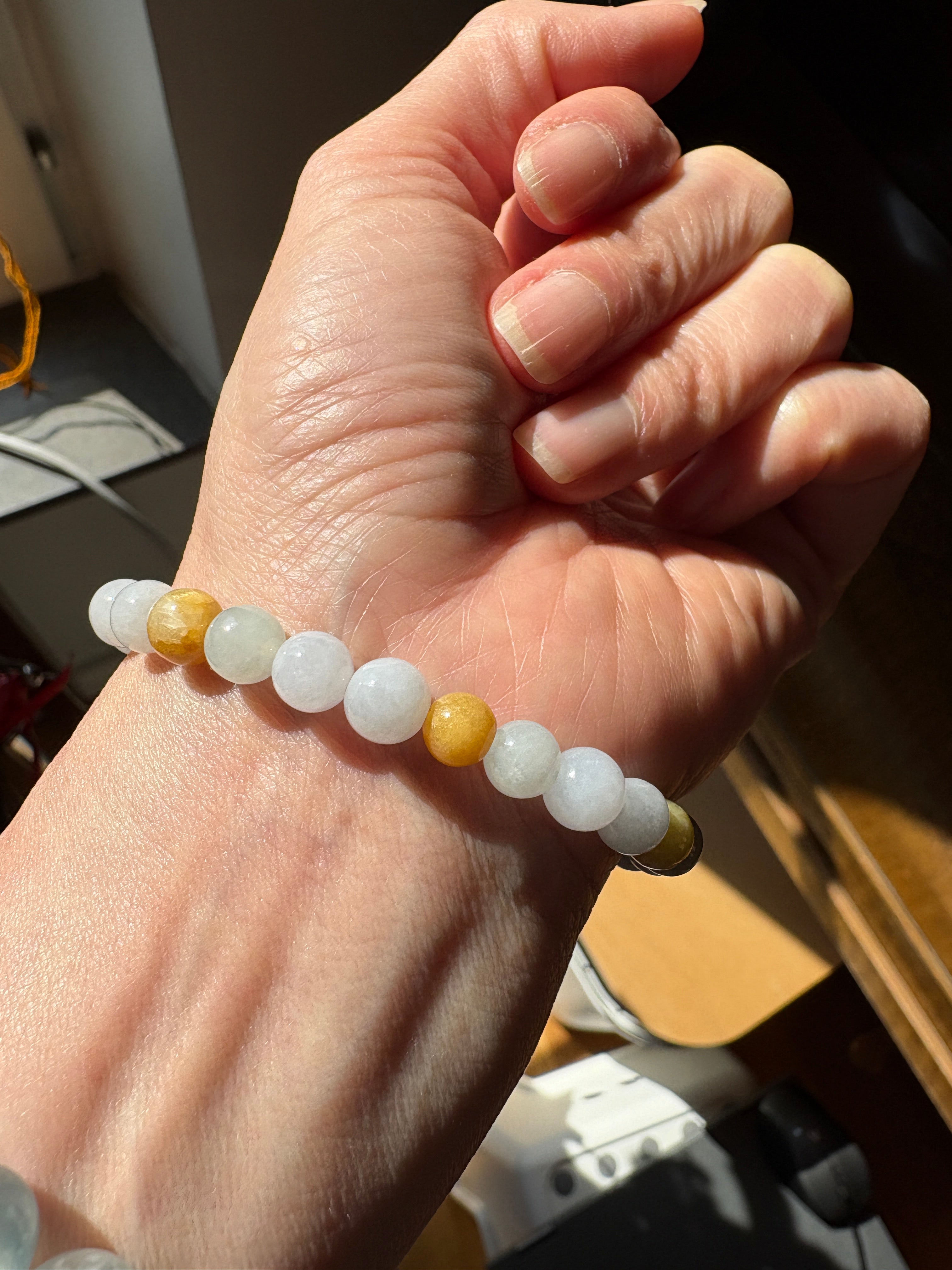 Many Treasures color FeiCui Jade bracelet