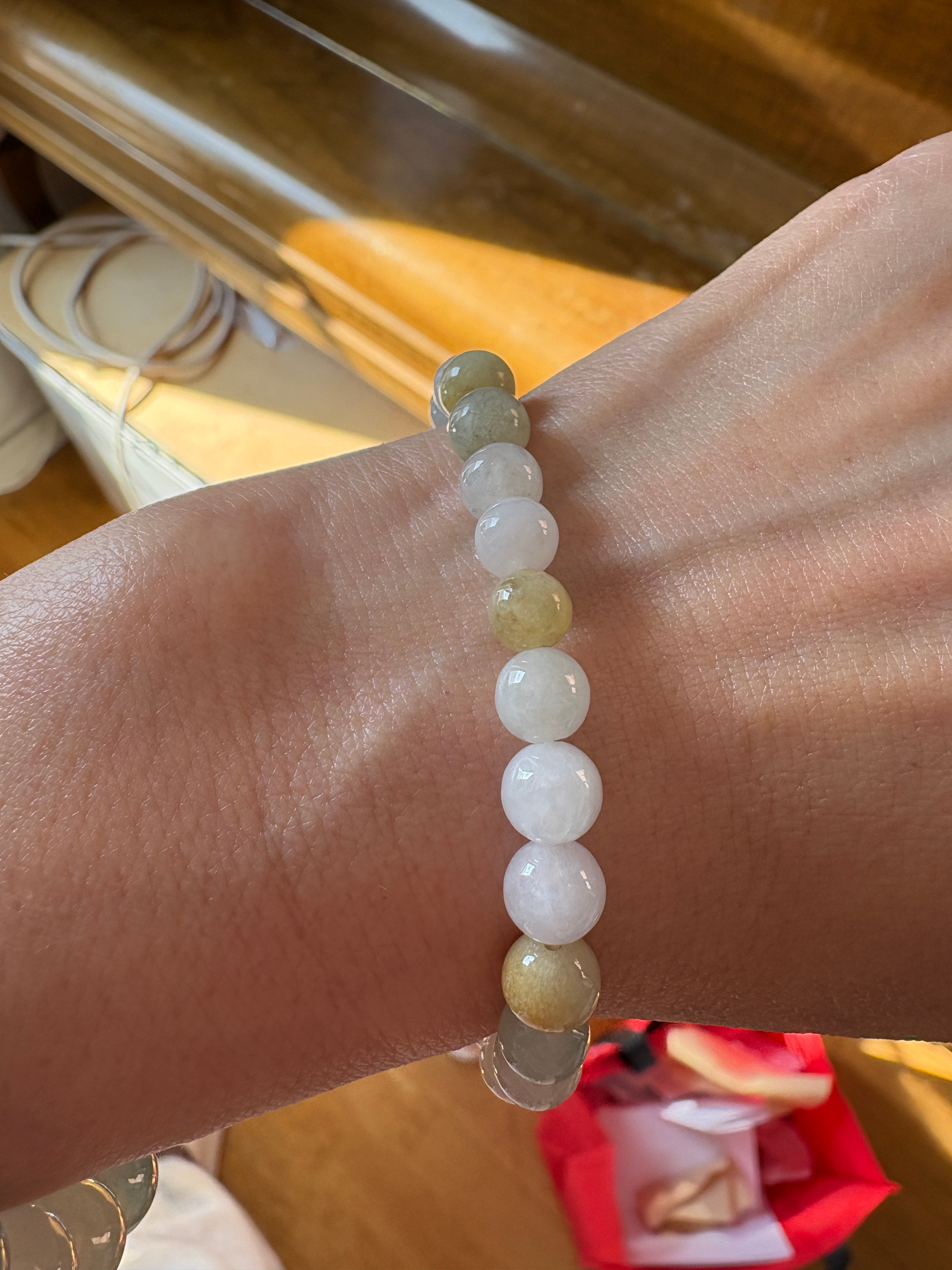 Many Treasures color FeiCui Jade bracelet