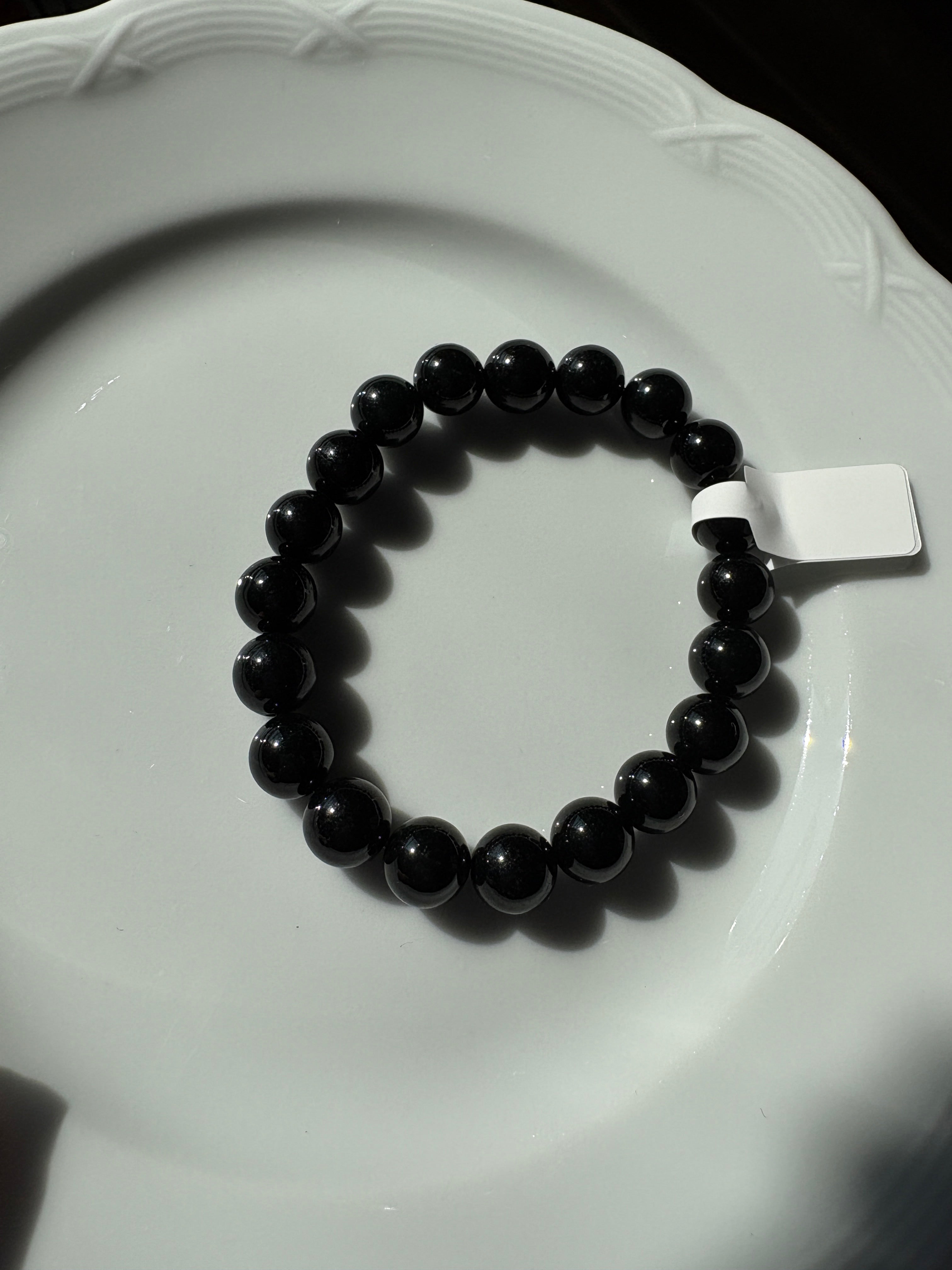 Wu Ji black Feicui jade bracelet
