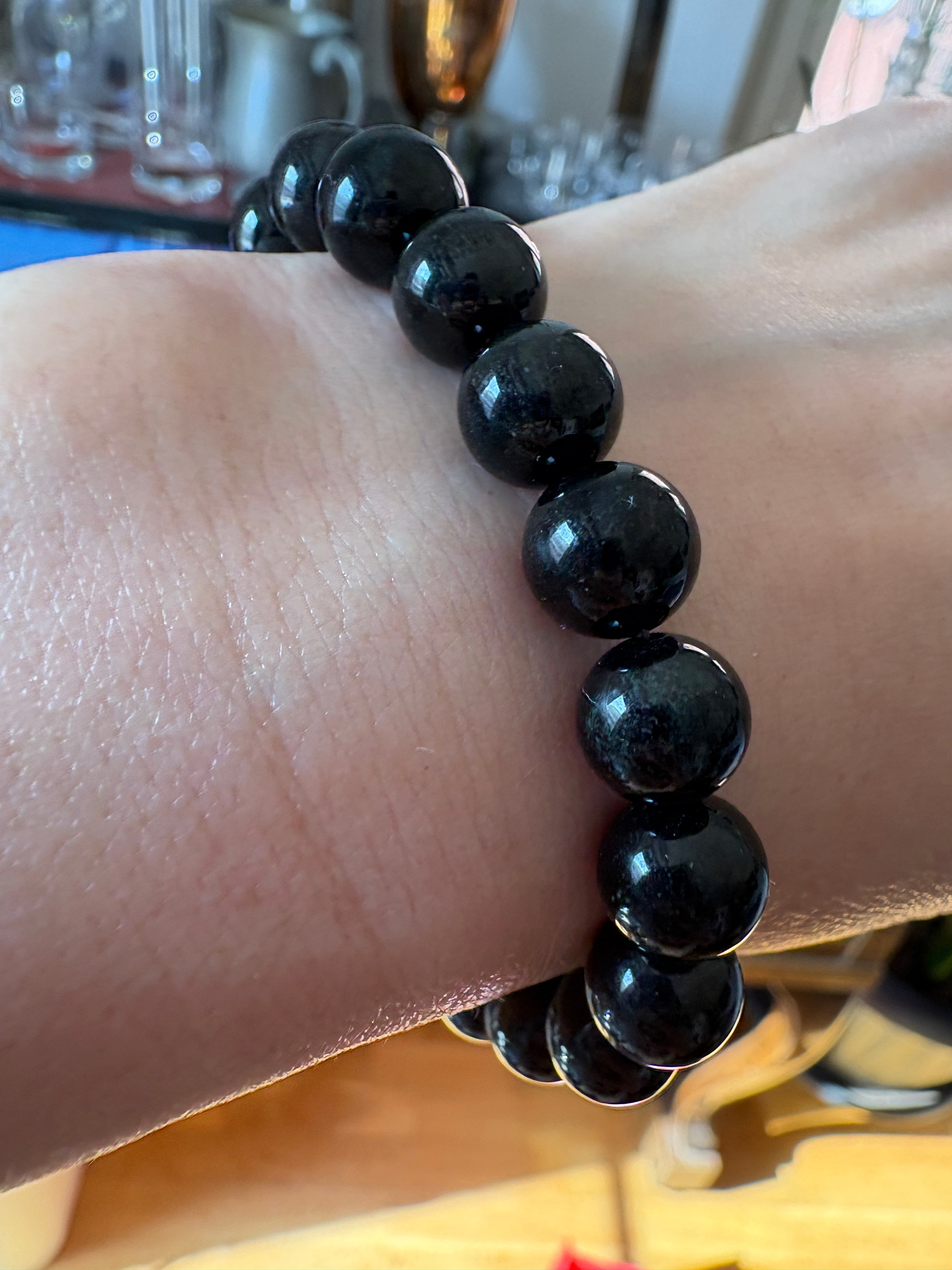 Wu Ji black Feicui jade bracelet
