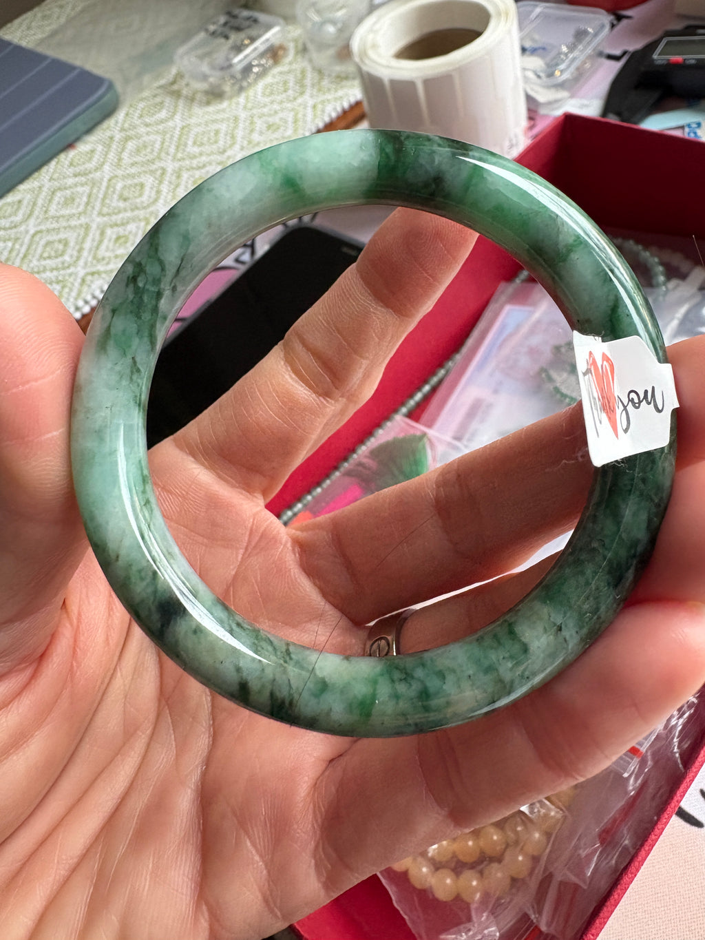 Green FeiCui Jade bangle