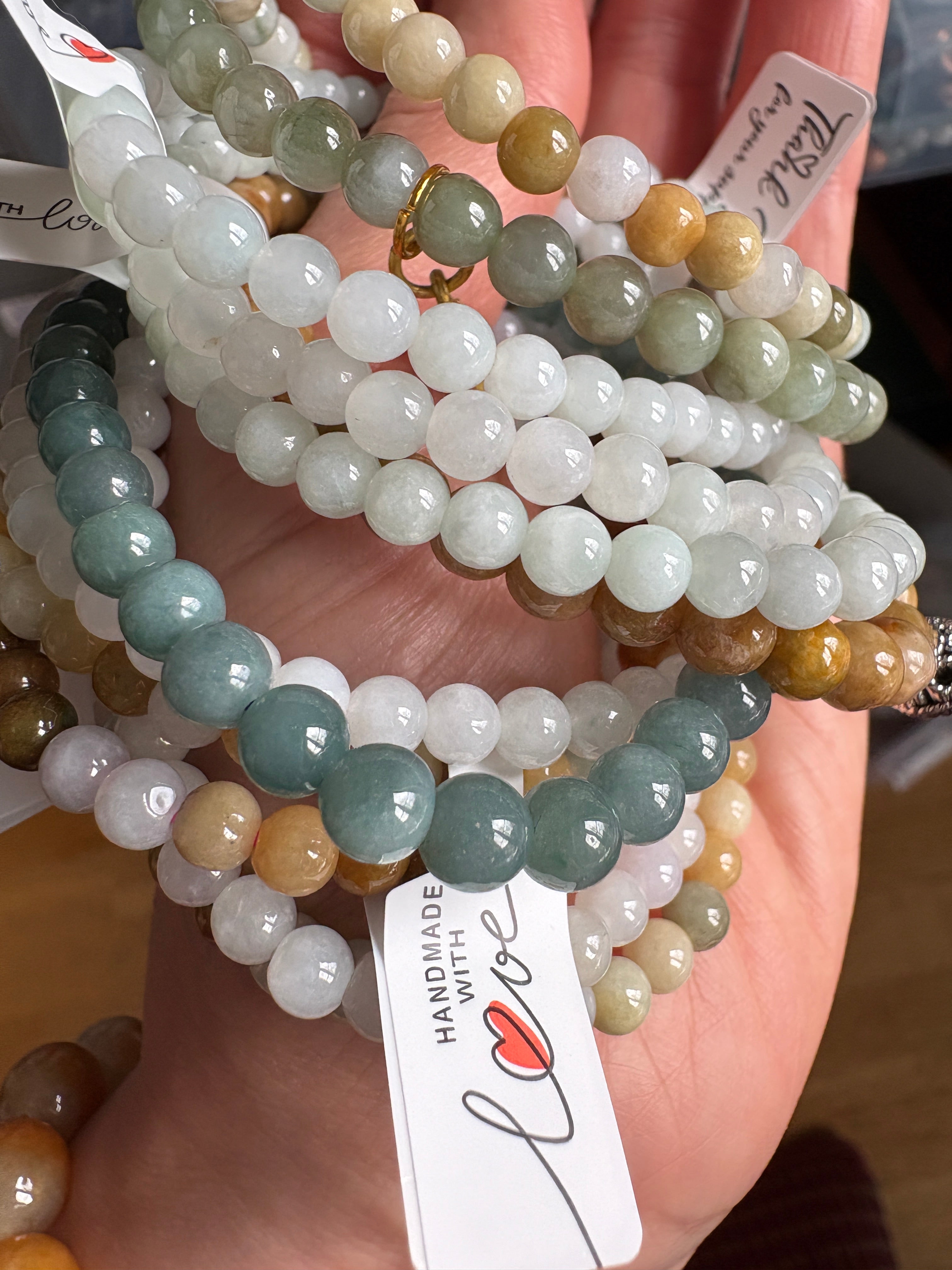 Cute mini double jade bracelets