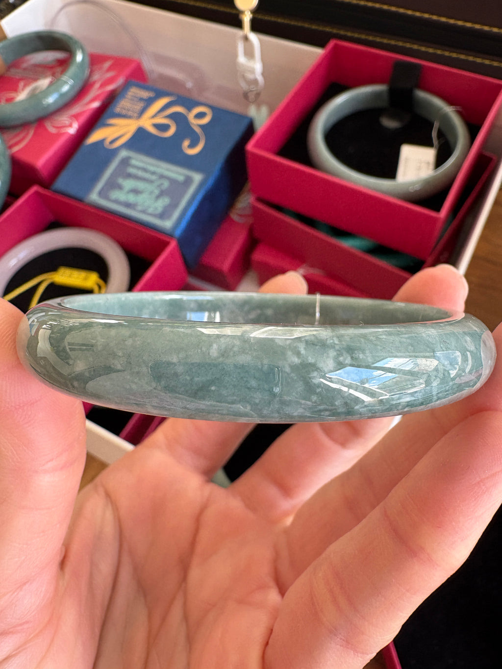 Arctic Mint FeiCui Jade bangle