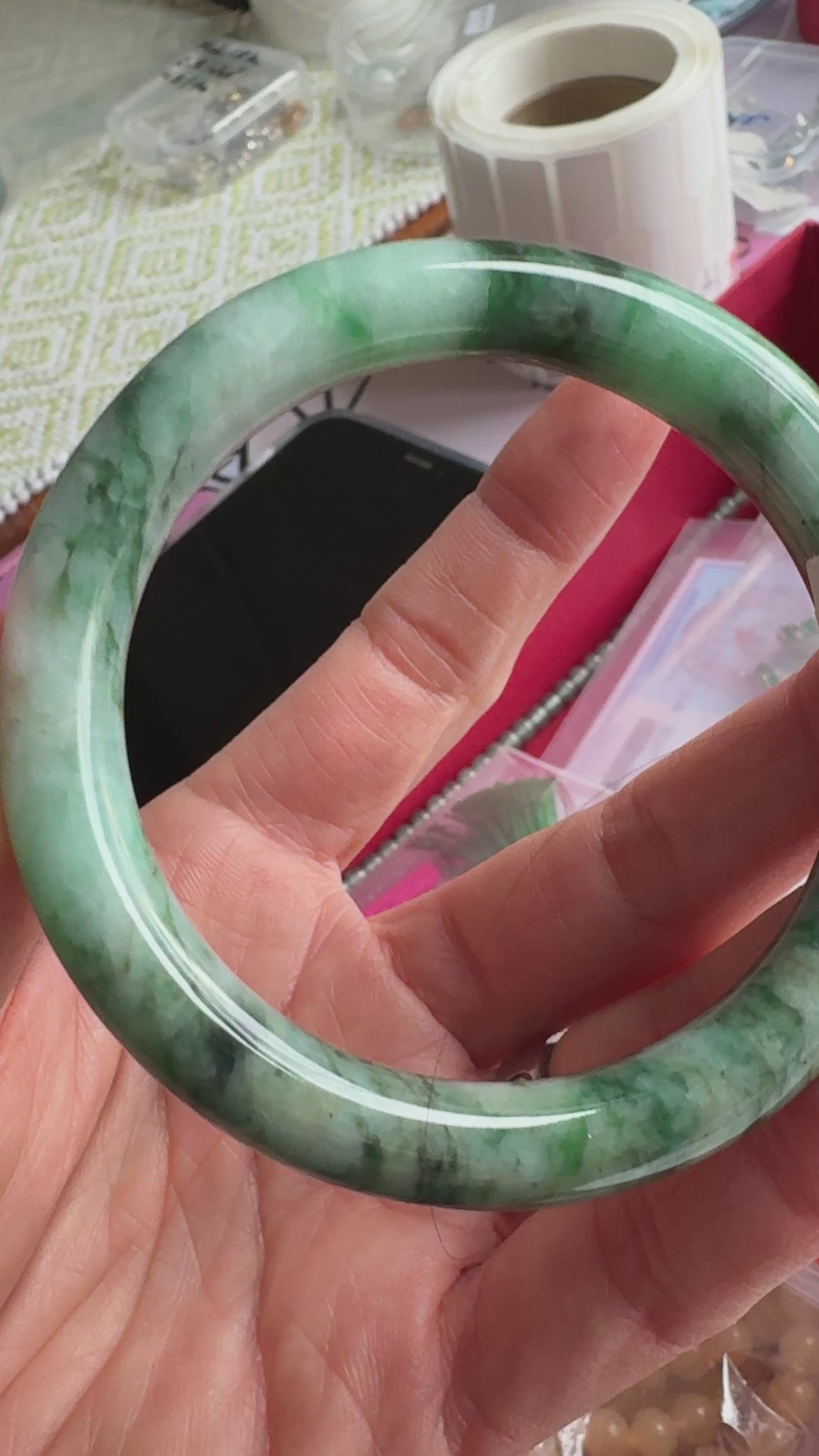 Green FeiCui Jade bangle
